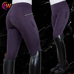EW Altri Prodotti di Cavalli Chaps Fossetta Del Silicone di Stampa Cavallo Pantaloni Da Equitazione Equestre Calzoni Commercio All'ingrosso Equitazione Collant Collant - Product Image 3