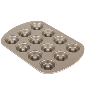 Bán buôn 12 ly Bánh container cấp thực phẩm không dính thép carbon Donut Pan khuôn nhà bếp Baking Pan Muffin Pan - Product Image 6