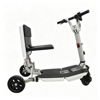 Scooter électrique pliable ultra-léger à 3 roues, approuvé par les compagnies aériennes, avec batterie au lithium, portable, pliage rapide, valise de voyage pour seniors