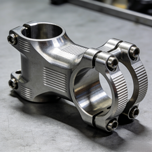 Kit de potence de vélo OEM personnalisé, anodisé, creux, à design dégradé, usiné CNC 5 axes, étanche et antirouille - Product Image 3