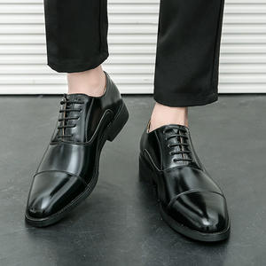 Zapatos Oxford de Hombre Británicos, Impermeables, de Cuero Genuino, Punta Cerrada, Hechos a Mano, para Boda, Formales, Casuales de Negocios, Antideslizantes, con Hebillas y Correas - Product Image 5