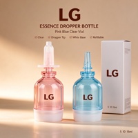 Vide 5ml 10ml 15ml En Plastique Clair Ambre Petit Doux Squeeze Acide Hyaluronique Liquide Essence Ampoule Bouteille De Beauté