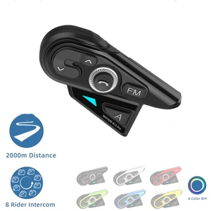 Casco de motocicleta modelo R15 PRO, intercomunicador BT, 2000M, Radio FM, compartir música - Product Image 2