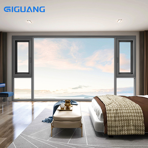 หน้าต่างอลูมิเนียมแบบเปิด-ปิดได้ รุ่น QIGUANG NFRC ประหยัดพลังงาน พร้อมฉนวนกันความร้อน กระจกสองชั้นขนาดใหญ่ สำหรับขาย - Product Image 3