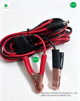 Câble d'alimentation solaire Starlink Mini 3M, câble de charge pour batterie de voiture 12V 2 broches avec prise DC et pinces crocodiles