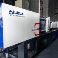 Machine de moulage par injection de plastique d'occasion, horizontale, 250 tonnes, rotative, double couleur, à servomoteur, pour le marché haïtien