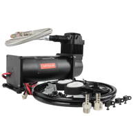 Kit de suspension pneumatique universel de compresseur de suspension pneumatique noir X444C pour voitures 100% @ 100 psi