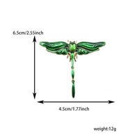 Broche en alliage pour homme et femme, libellule, oiseau, animal, broches élégantes pour femme, bijoux