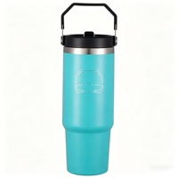 Vaso Térmico de Acero Inoxidable 304 de 30 oz, Compatible con Portavasos de Auto, Aislado al Vacío, para Uso Diario y Regalos Empresariales