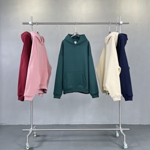 Felpa con Cappuccio Oversize alla Moda di Alta Qualità con Logo Personalizzato Nuovo Modello in Velluto Plus per Uomo - Product Image 3