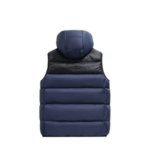 Men's Detachable Hood <strong>Waistcoat</strong> Gilet Custom Logo Sleeveless Vest Combination Zipper Closure Breathable Plus Size Thicken Winter - Product Image 6
