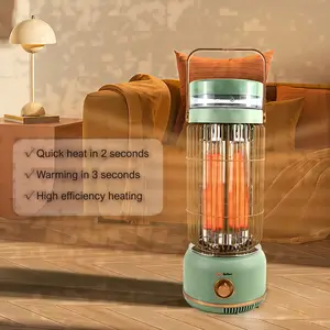 Small domestic livingroom bedroom electric heating PTC far-infrared carbon heating bird cage heater With humidification function