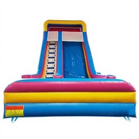 Château gonflable géant commercial d'extérieur pour enfants avec toboggan gonflable sec en PVC pour intérieur et extérieur