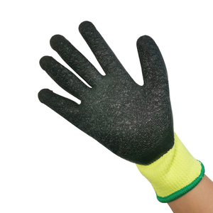 Guantes de Trabajo de Seguridad para Invierno con Recubrimiento de Látex de Goma, Resistentes, con Logotipo Personalizado, Acrílico, Felpa, Verde Concreto, con Palma Recubierta - Product Image 2