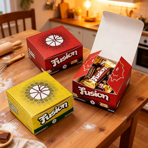 Boîtes cadeaux en papier kraft de luxe personnalisées pour aliments, bonbons, fraises, chocolat - Product Image 3