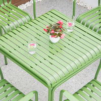 Table et chaises en métal pour salle à manger, bistrot, bar, café, restaurant, patio et jardin – Collection 2026 – Offre Spéciale