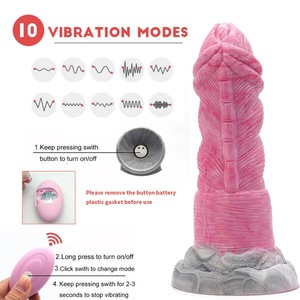 YOCY Enorme Dildo Alienígena de Fantasía, Vibrador Remoto, Tapón Anal de Silicona Luminoso, Juguete Sexual para Mujeres y Hombres, Masturbador, Sex Shop - Product Image 2