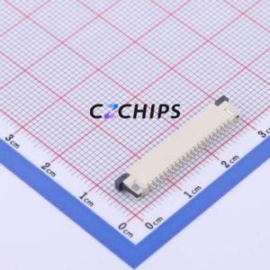 FPC-1.0AX-22PWBH25 FFC/FPC Connector SMD,P=1mm Connector Drawer Type Bottom Contact 22P 1mm - Product Image 2