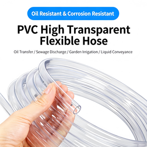 Tubo de PVC Transparente para Acuario, Manguera Flexible para Peceras, Hidroponía, Riego de Jardín, Bomba de Agua, Tubería de PVC Transparente - Product Image 1