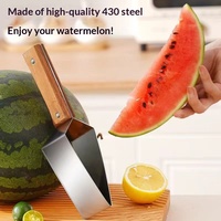 Coupe-pastèque et coupe-melon manuel portable en acier inoxydable 430, facile à utiliser, outil de cuisine