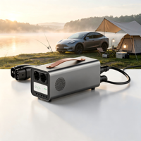 Livraison gratuite, nouvel adaptateur Tesla V2L V2H UE, câble haute puissance en option, certifié CE, 7,5 kW 240 V, prises doubles avant et arrière, numérique