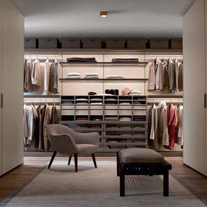 Armoire modulaire Santopova élégante, extra large, avec porte en verre, dressing, armoire - Product Image 2