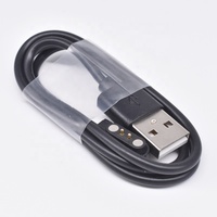4 Pogo Pin cargador 5V 1A Cable de carga USB para reloj inteligente 7,62mm 4 pines conector magnético Smartwatch Cable de carga