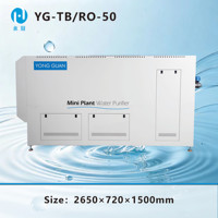 YONG GUAN YG-TB/RO-50 Mini station d'épuration d'eau intégrée 50L/h Système à membrane céramique Purificateur d'eau potable domestique 2-en-1 220V 1