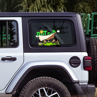 Autocollants de pare-brise arrière de véhicule électrique réfléchissants mignons autocollants d'auvent de voiture de tente de Camping en plein air accessoires automobiles tout-terrain