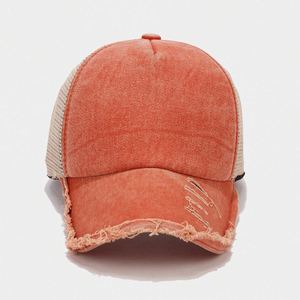 Casquettes de baseball en maille à 5 panneaux, vierges et usées, vente en gros d'usine BSCI, casquettes de camionneur personnalisées - Product Image 3