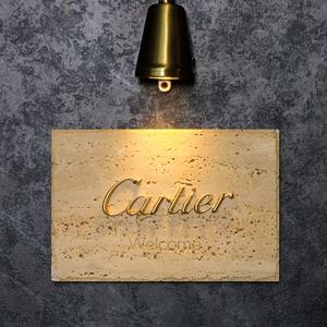 Индивидуальная 3D-надпись в стиле ваби-саби из светящейся латуни для дверей, номеров вилл, рекламных щитов и частных помещений - Product Image 6