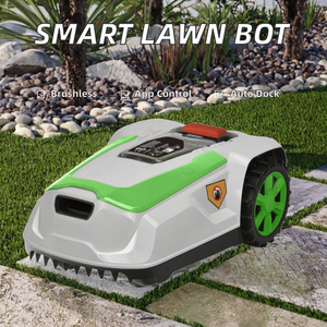 Robot tondeuse à gazon DIY 511303 à batterie 20V, moteur sans balais, contrôle WiFi Bluetooth via application pour jardin de 1000m², accueil automatique - Product Image 2