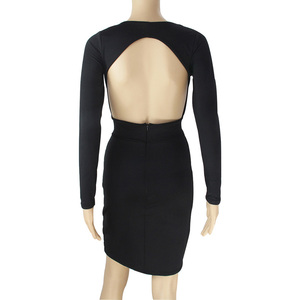 2023 nuovi arrivi abito da ragazza <span class=keywords><strong>Sexy</strong></span> a manica lunga con scollo profondo a v <span class=keywords><strong>molto</strong></span> caldo per la primavera autunno - Product Image 6