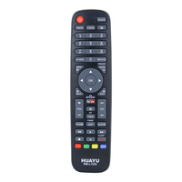 Télécommande universelle HUAYU RM-L1535 à code fixe en ABS pour téléviseurs intelligents Haier LED/LCD avec Netflix, portée de 10 m, piles AAA