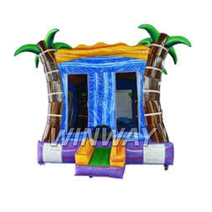 Maison gonflable gonflable de rebond de palmier tropical à louer ou à vendre - Product Image 5