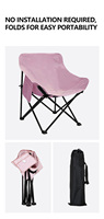 Chaise pliante de loisirs d'extérieur en acier carbone kaki, légère et portable, multi-usages, pour le camping – Stock usine