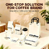 Sacs à café personnalisés en papier kraft écologique biodégradable avec fermeture magnétique, valve et fenêtre – Spécialisés pour les cafés
