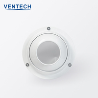 Diffuseur d'air à haute vitesse et longue portée VENTECH HVAC, en aluminium, avec buse à jet