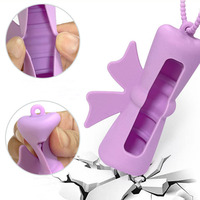 Étui de protection personnalisé en silicone de qualité alimentaire pour rouge à lèvres, baume et brillant à lèvres avec crochet métallique – Support pour baume à lèvres et stick réparateur