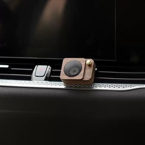 Black walnut wood mini speaker, high-end solid wood <b>car</b> diffuser, air vent decoration, <b>car</b> interior fragrance diffuser. - Product Image 3