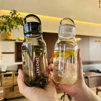 Sport-Wasserflasche aus Tritan, Tragbare Outdoor-Reise-Fitness-Trinkflasche