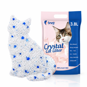 Litière pour chat en gel de silice cristalline Ivve de qualité supérieure à absorption élevée 1,5 kg, anti-odeur, écologique - Product Image 1