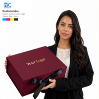 Boîte cadeau pliable en carton rigide pour sac à main de luxe, fermeture magnétique, emballage haut de gamme, vente en gros, personnalisable