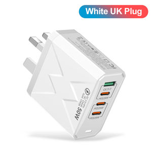 全球通用50W 3C1U QC3.0 PD快速移动充电，带美国欧盟英国KS AU插头USB壁式充电器 - Product Image 5
