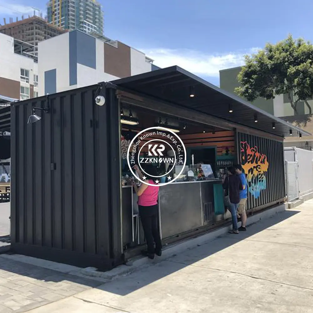 Kiosk Fast Food Restaurant verwendet vorgefertigte Gehäuse Container Cafe Restaurant