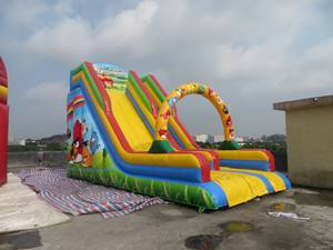 Scivolo gonfiabile del cortile commerciale gonfiabile dello scivolo asciutto gonfiabile dell'uccello arrabbiato grande scivolo gonfiabile da vendere - Product Image 3