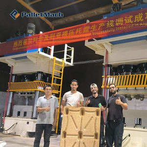 Máquina de paletas de prensa caliente, prensa hidráulica estándar de Europa, máquina de molde de paletas de madera, precio - Product Image 5