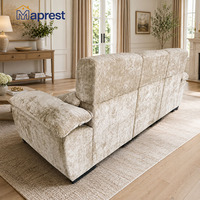 Canapé-lit moderne en forme de L avec rangement, 3 places, avec chaise longue, revêtement en tissu doux, design gain de place pour chambre à coucher et salon
