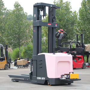 מלגזה חשמלית ורודה להרמת משטחים 1000 ק\"ג 1500 ק\"ג 2000 ק\"ג מלגזה חשמלית מלאה בעמידה - Product Image 1