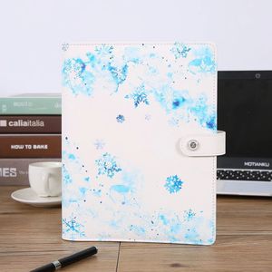 Wholesale A6 Loose-leaf Snowflake/Butterfly Cover Binder Notebook Agenda Planner Covers Small Six Ring Ziplock Binders